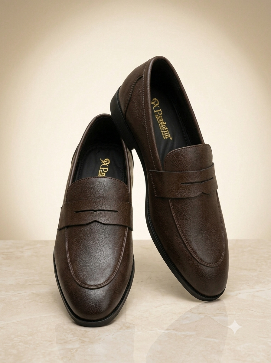 Brown Vegan Leather casual AT2645