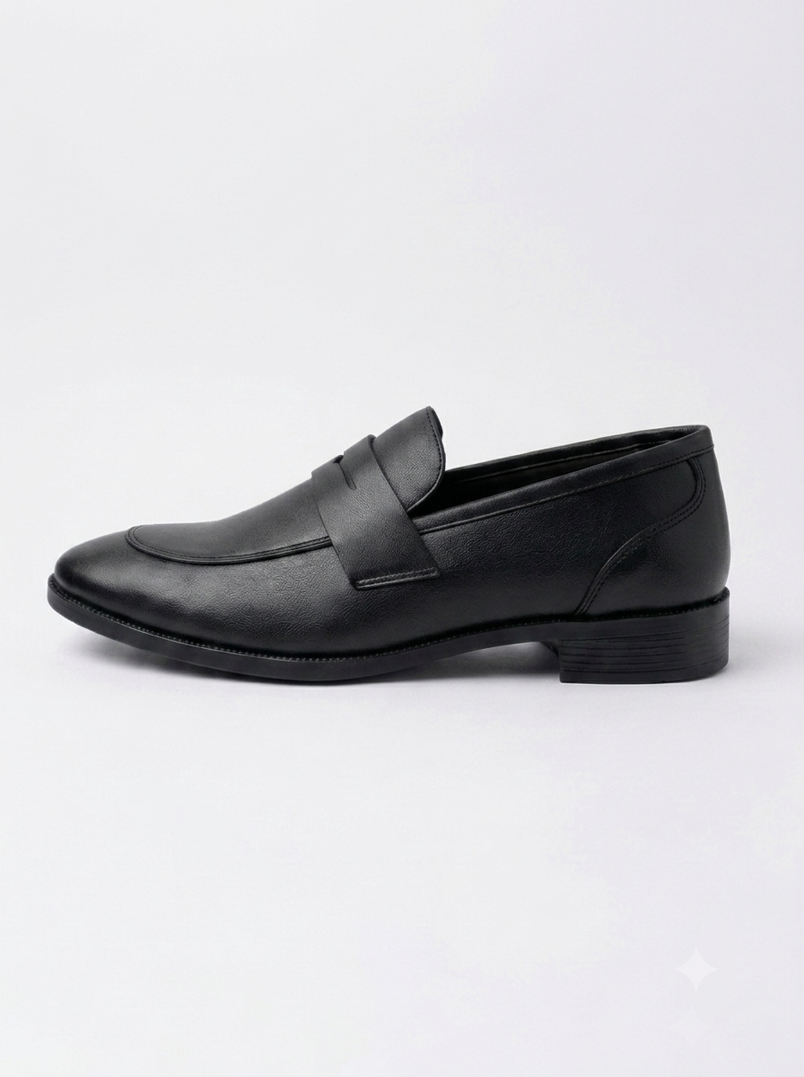 Black Vegan Leather casual AT2646
