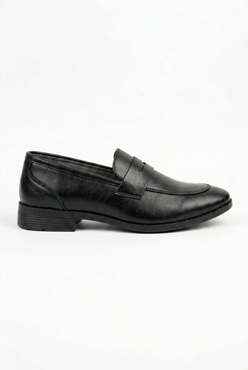 Black Vegan Leather casual AT2646
