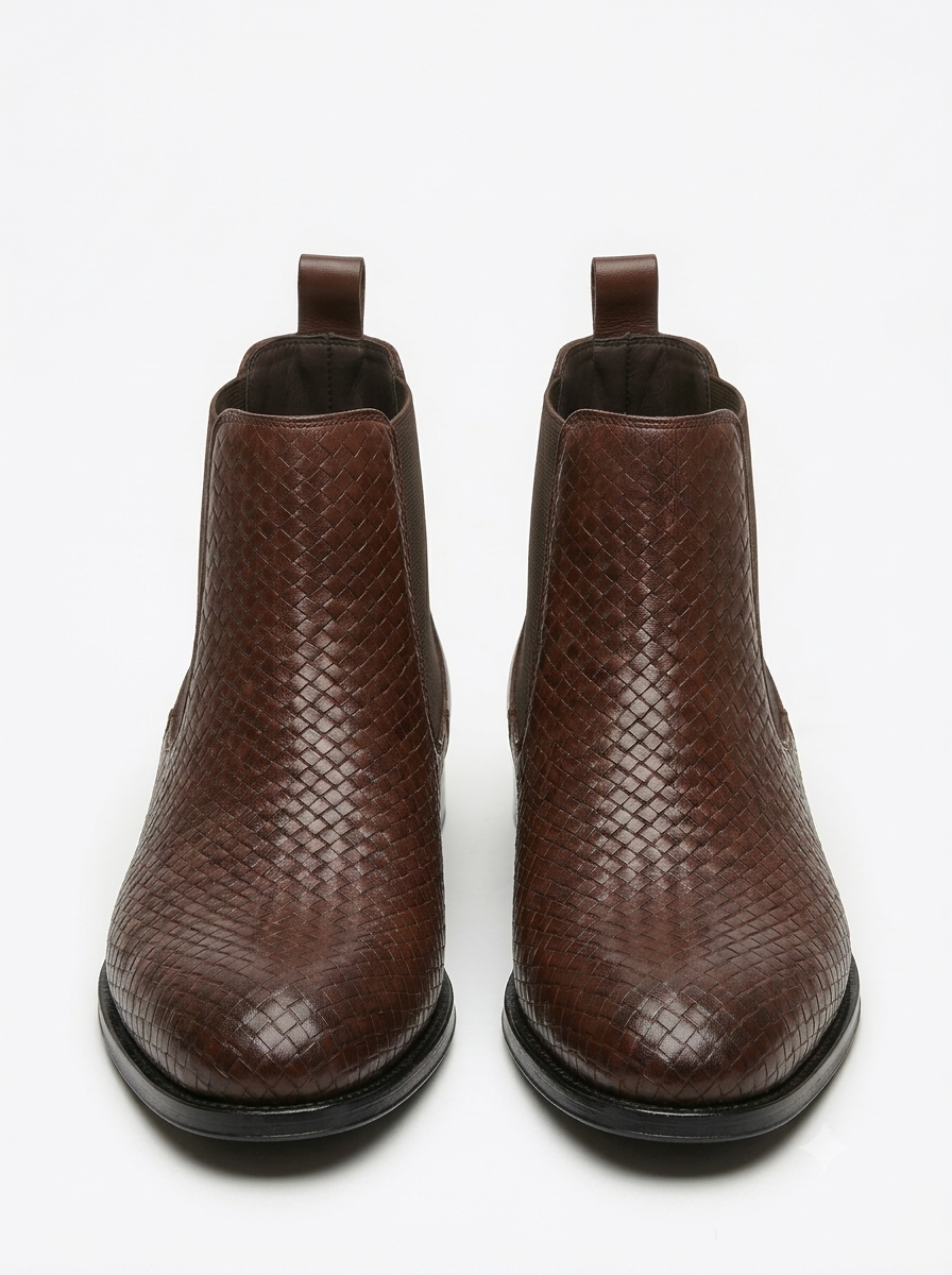 Brown Textured Chelsea AT2616