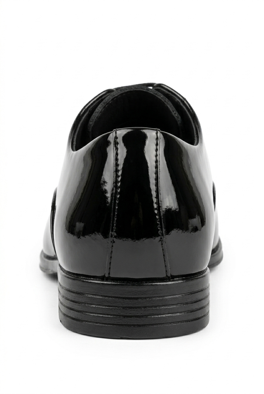 Men Patent Black Formals Shoes