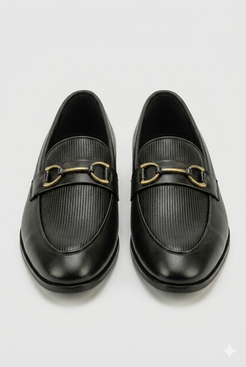 Black Vegan Leather casual AT2612