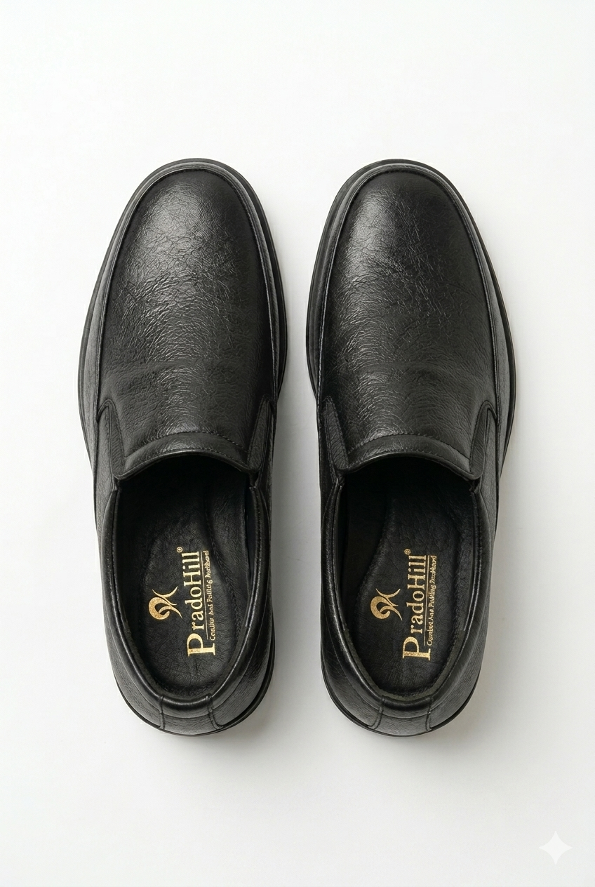 Black Vegan Leather casual AT2609