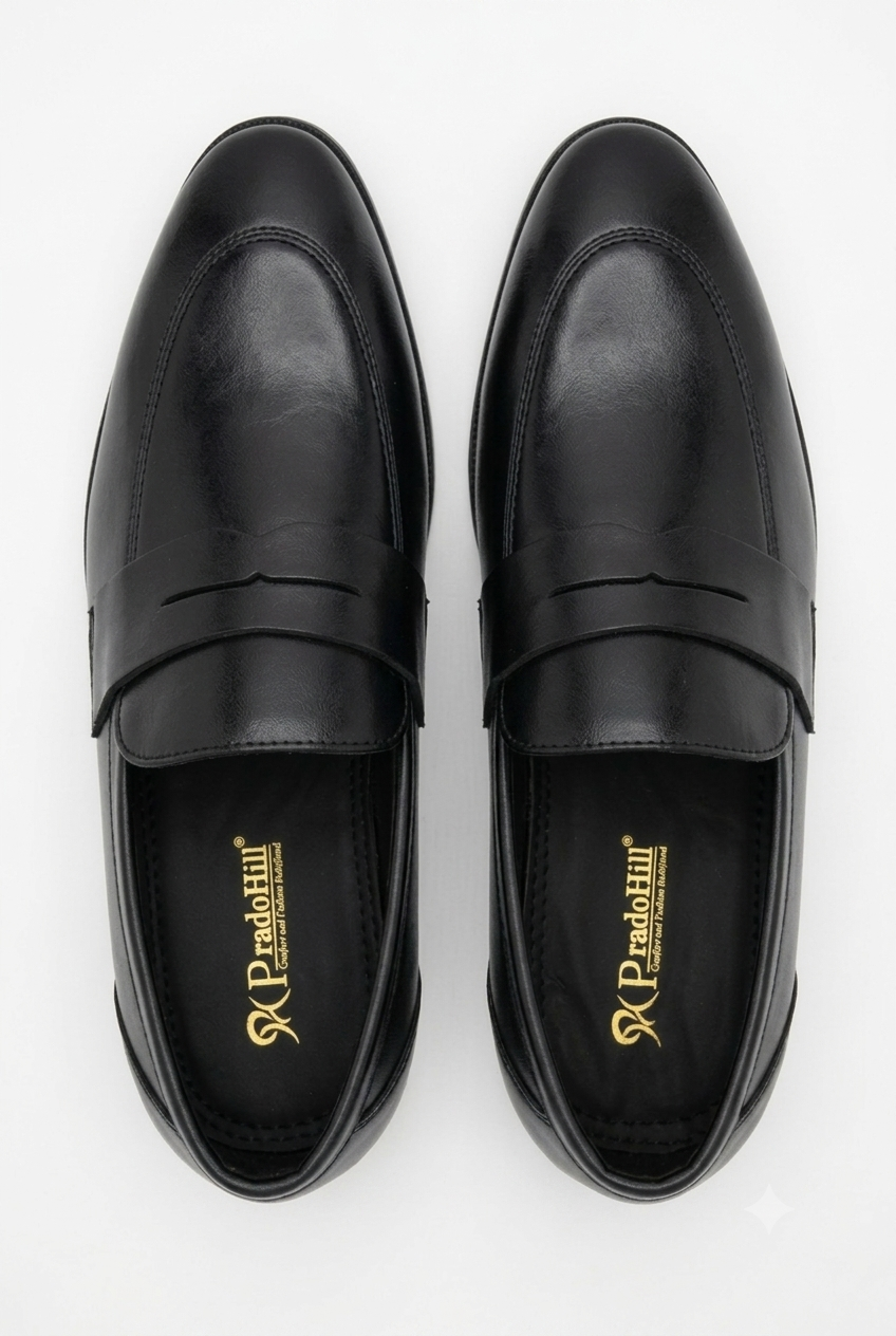 Black Vegan Leather casual AT2646
