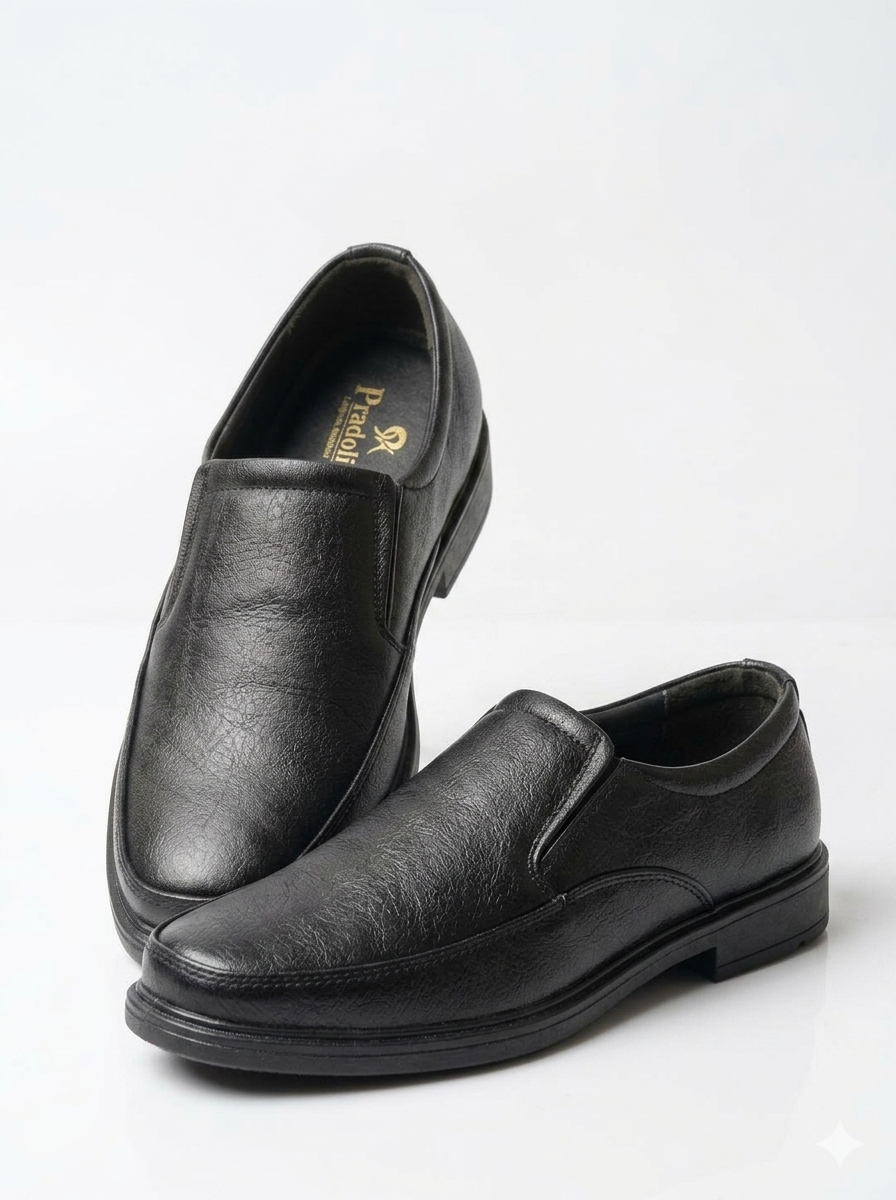 Black Vegan Leather casual AT2609