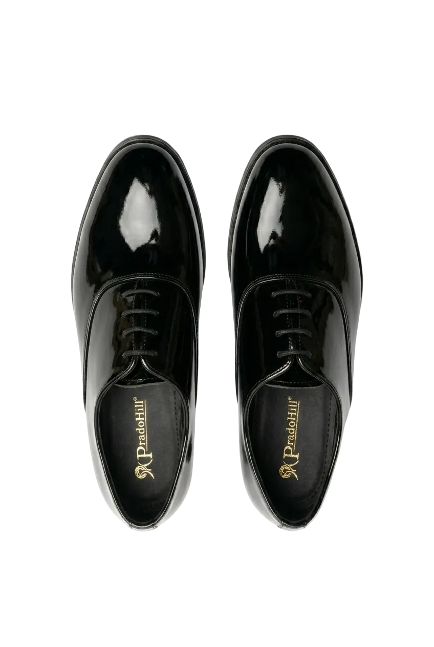 Men Patent Black Formals Shoes
