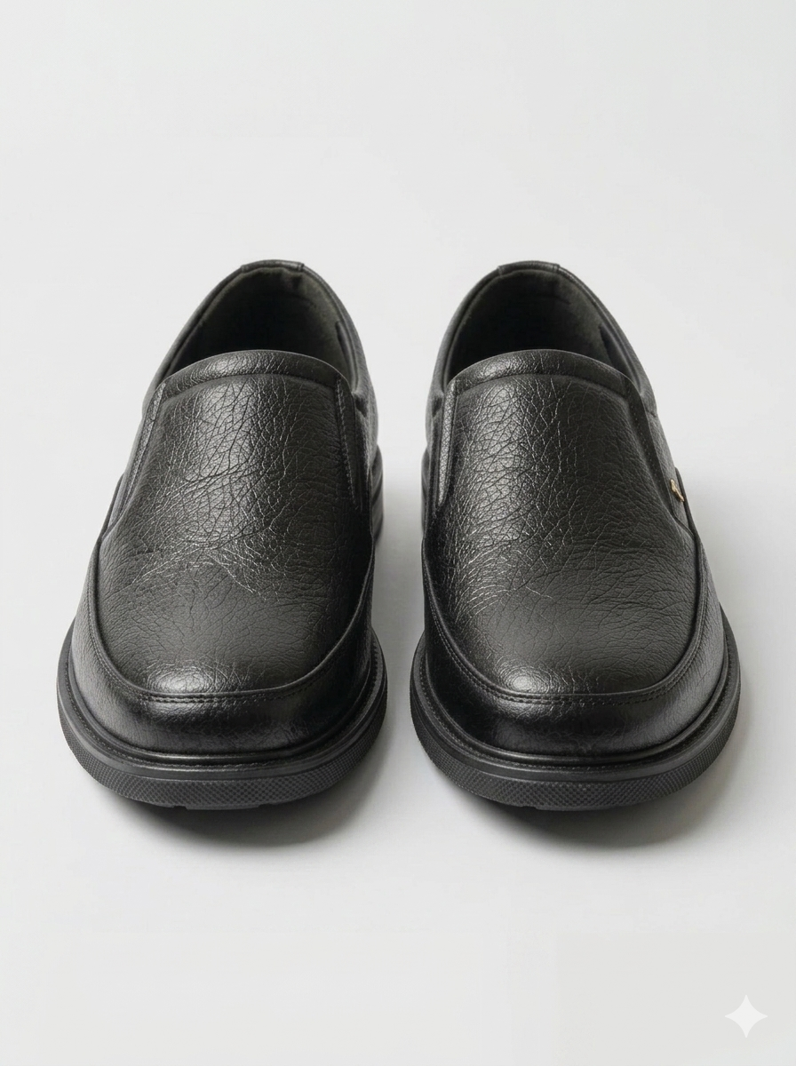 Black Vegan Leather casual AT2609