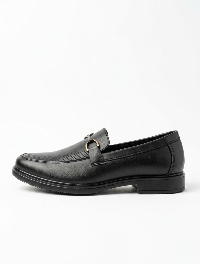 Black Vegan Leather casual AT2647