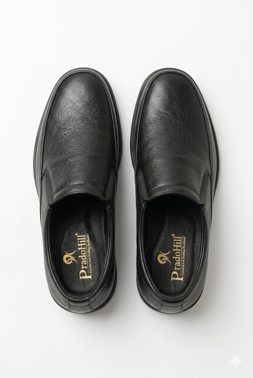 Black Vegan Leather casual AT2609